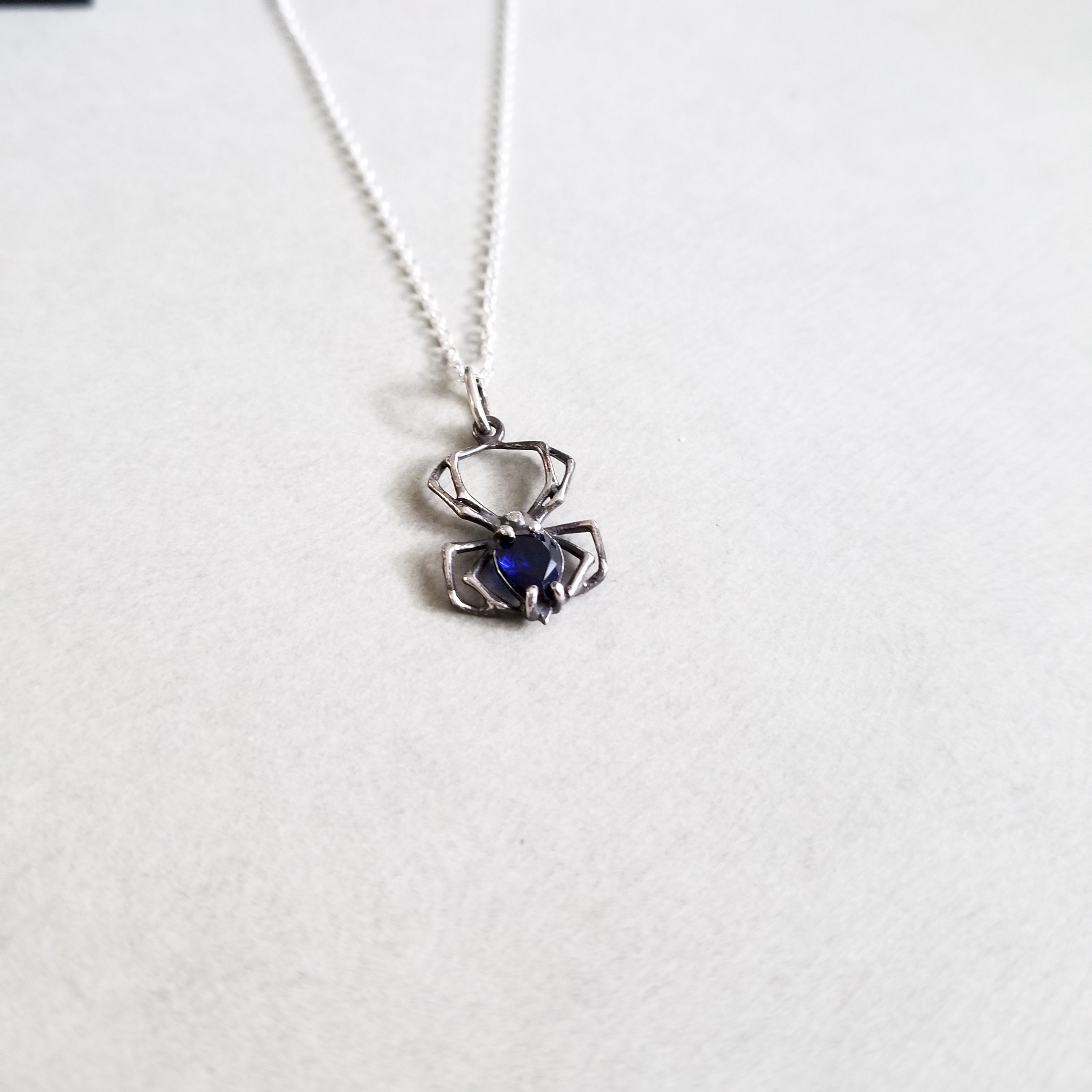 Collection of Deep Blue Spider Widow Pendant - Inchoo Bijoux in a gallery layout