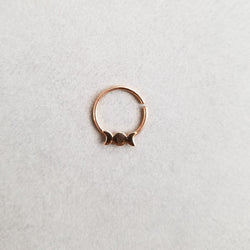 Collection of Rose Gold Moon Phase Septum 14K - Inchoo Bijoux in a gallery layout