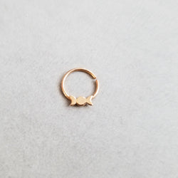 Collection of Rose Gold Moon Phase Septum 14K - Inchoo Bijoux in a gallery layout