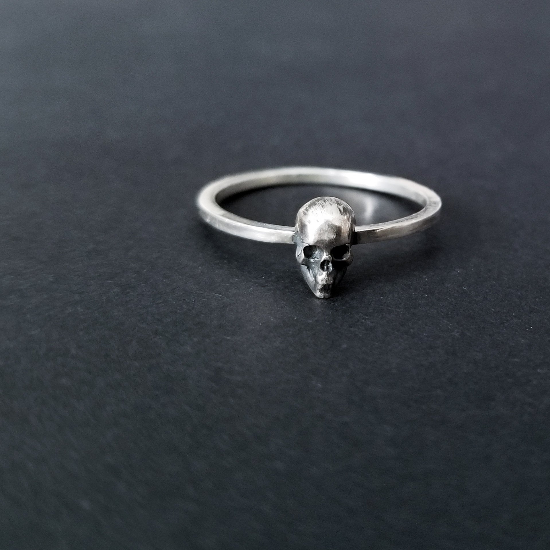 Silver Skull Earrings, Memento Mori Jewelry, Skull Stud Earrings, Smal –  Altar PDX