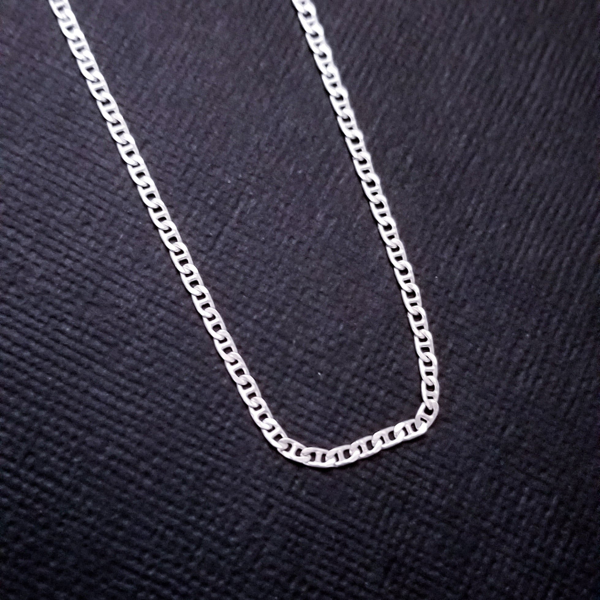 Collection of Sterling Silver Flat Mariner 2.3mm Chain - Inchoo Bijoux in a gallery layout