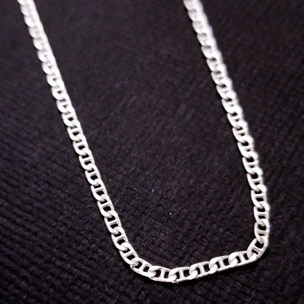 Collection of Sterling Silver Flat Mariner 2.3mm Chain - Inchoo Bijoux in a gallery layout