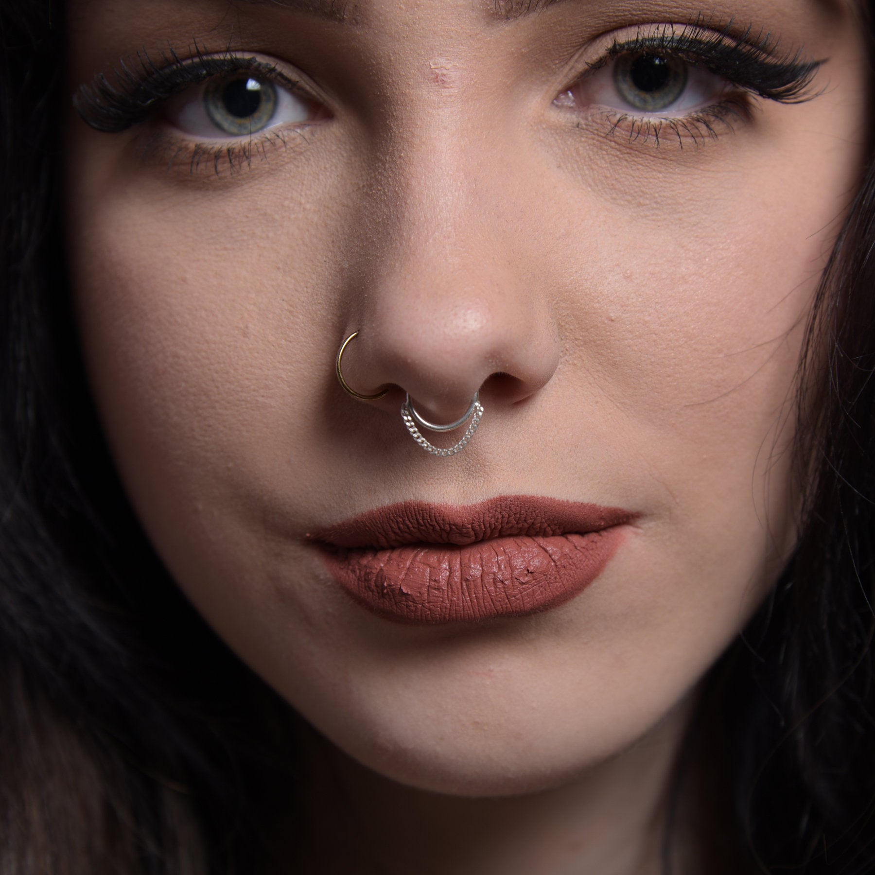 Buy Geerier Ear to Nose Ring Chain Fake Septum Nose Ring Stud Non Pierced  Body Jewelry Online at desertcartINDIA