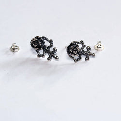 Collection of Victorian Rose and Lace Earrings Flower - Inchoo Bijoux in a gallery layout