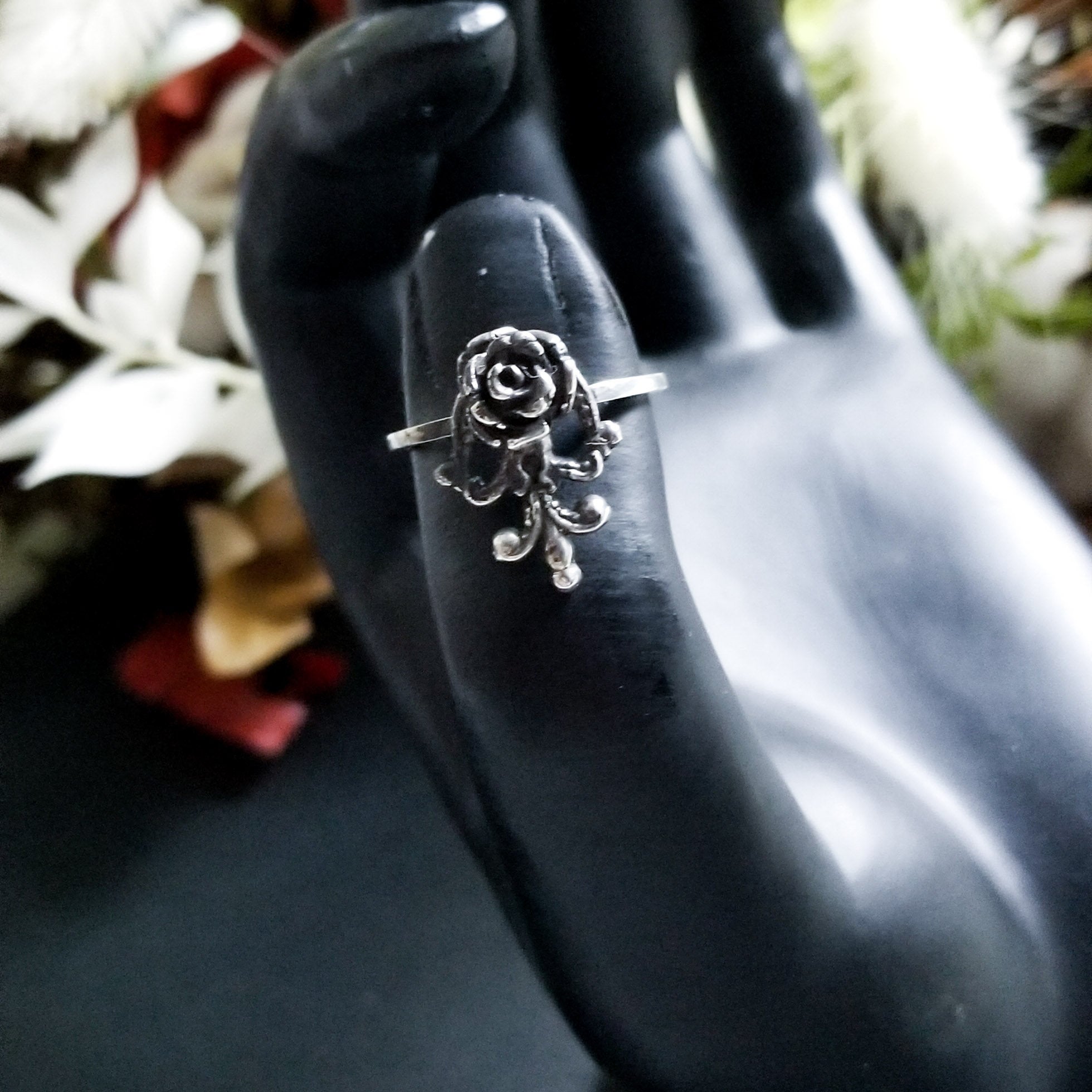 Victorian Rose and Lace Ring-Ring-Inchoo Bijoux-Inchoo Bijoux