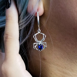 Collection of Cobalt Blue Spider Hoops - Inchoo Bijoux in a gallery layout