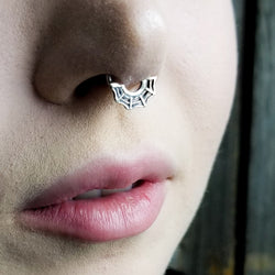 Collection of Spider Web Septum Piercing - Inchoo Bijoux in a gallery layout