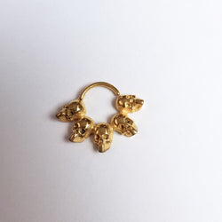 Collection of 14K Yellow Gold Statement Skull Septum-Septum-Inchoo Bijoux-Inchoo Bijoux in a gallery layout