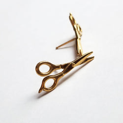 Collection of Rose Gold Scissors Earrings 14K - Inchoo Bijoux in a gallery layout