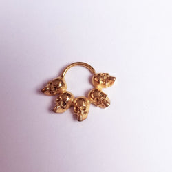 Collection of 14K Rose Gold Skull Septum Ring-Septum-Inchoo Bijoux-Inchoo Bijoux in a gallery layout