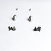 Set of 3 Pairs of Earrings #1 - Studded & Midlde Finger Single Studs - Inchoo Bijoux