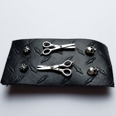 Set of 3 Pairs of Earrings #2 - Spider, Scissors & Skull Studs - Inchoo Bijoux