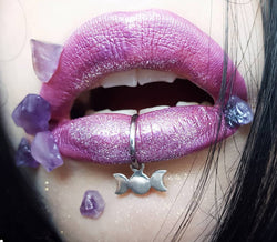 Collection of Moon Phase Dangling Lip Ring-Lip Ring-Inchoo Bijoux-Inchoo Bijoux in a gallery layout