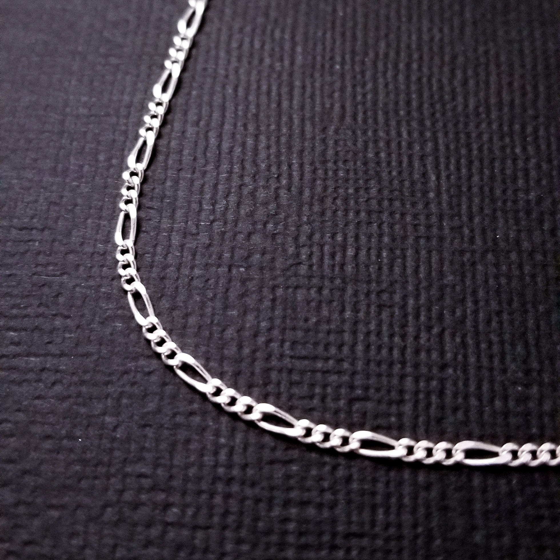 Collection of Sterling Silver Figaro 1,8mm Chain - Inchoo Bijoux in a gallery layout