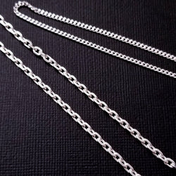 Collection of Sterling Silver 2.4 mm Cable Chain Style - Inchoo Bijoux in a gallery layout