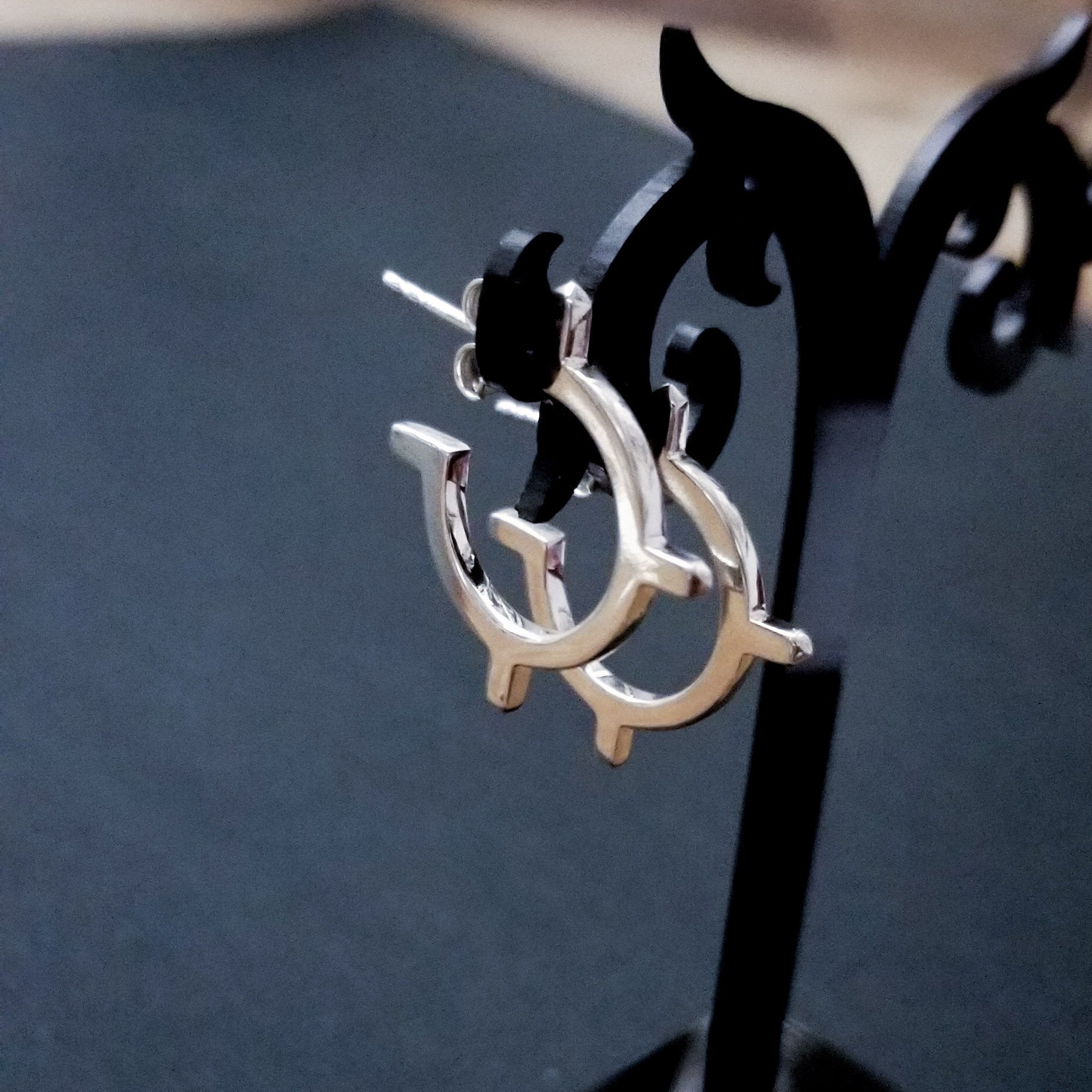 Collection of Small Celestial Hoop Earrings - Inchoo Bijoux in a gallery layout