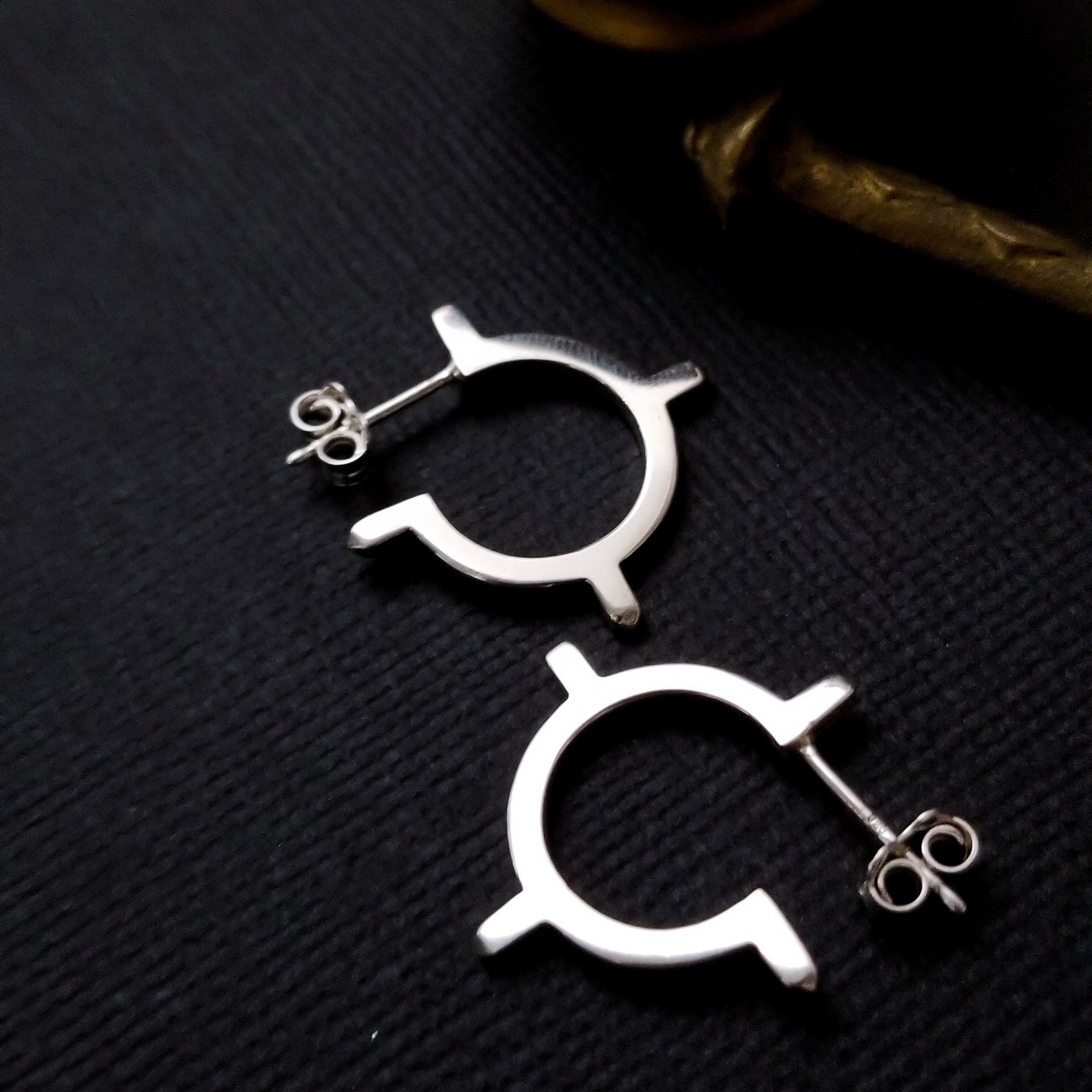 Collection of Small Celestial Hoop Earrings - Inchoo Bijoux in a gallery layout