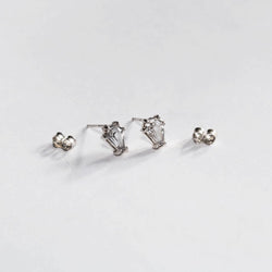 Collection of Non Diamond Coffin Stud Earrings - Inchoo Bijoux in a gallery layout