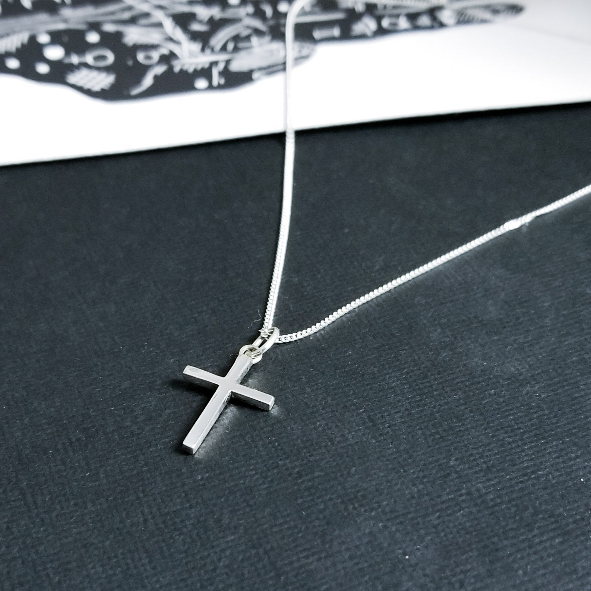 Collection of Minimal Cross Pendant - Inchoo Bijoux in a gallery layout