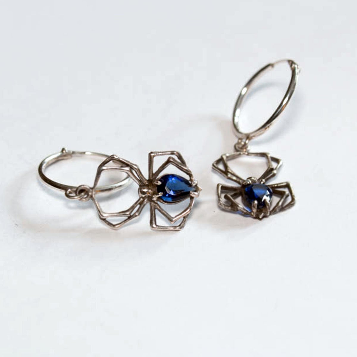 Collection of Cobalt Blue Spider Hoops - Inchoo Bijoux in a gallery layout