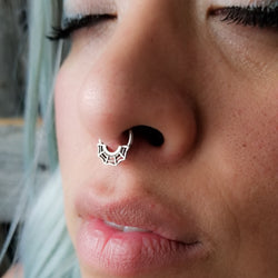 Collection of Spider Web Septum Piercing - Inchoo Bijoux in a gallery layout