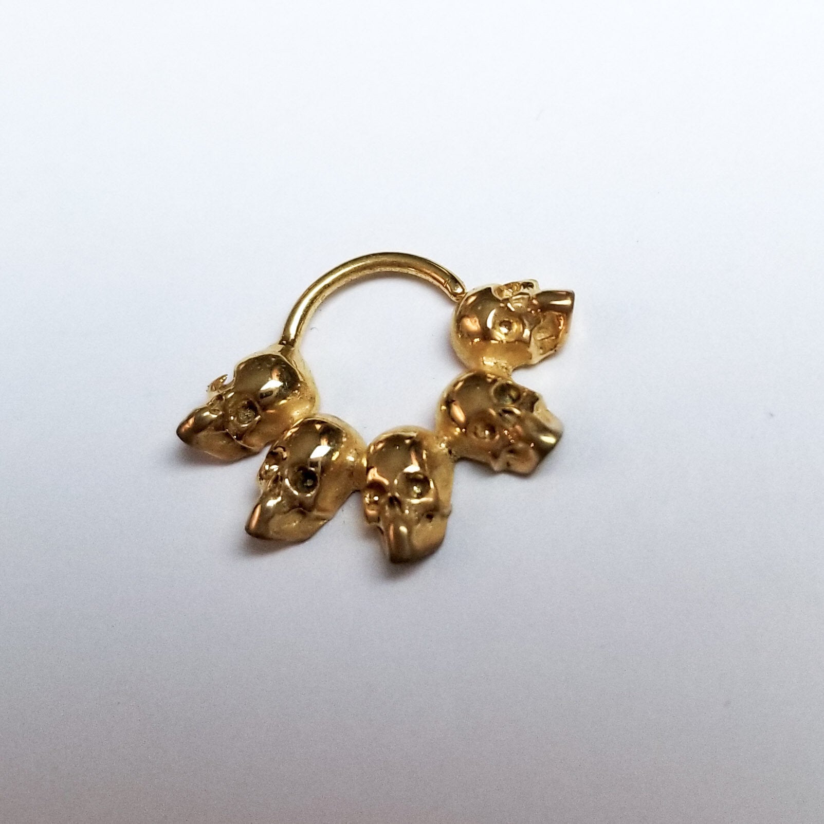 Collection of 14K Yellow Gold Statement Skull Septum-Septum-Inchoo Bijoux-Inchoo Bijoux in a gallery layout