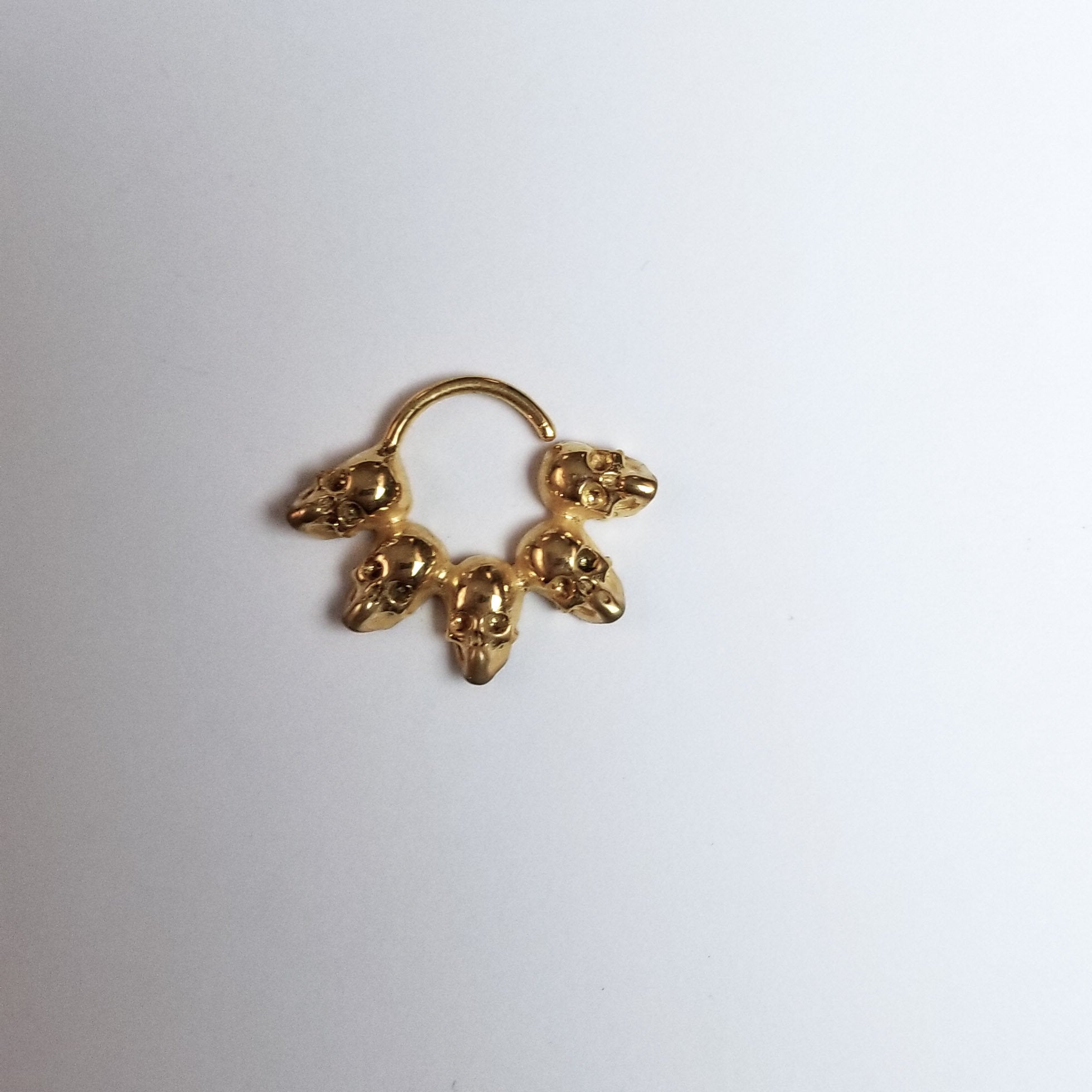 Collection of 14K Yellow Gold Statement Skull Septum-Septum-Inchoo Bijoux-Inchoo Bijoux in a gallery layout