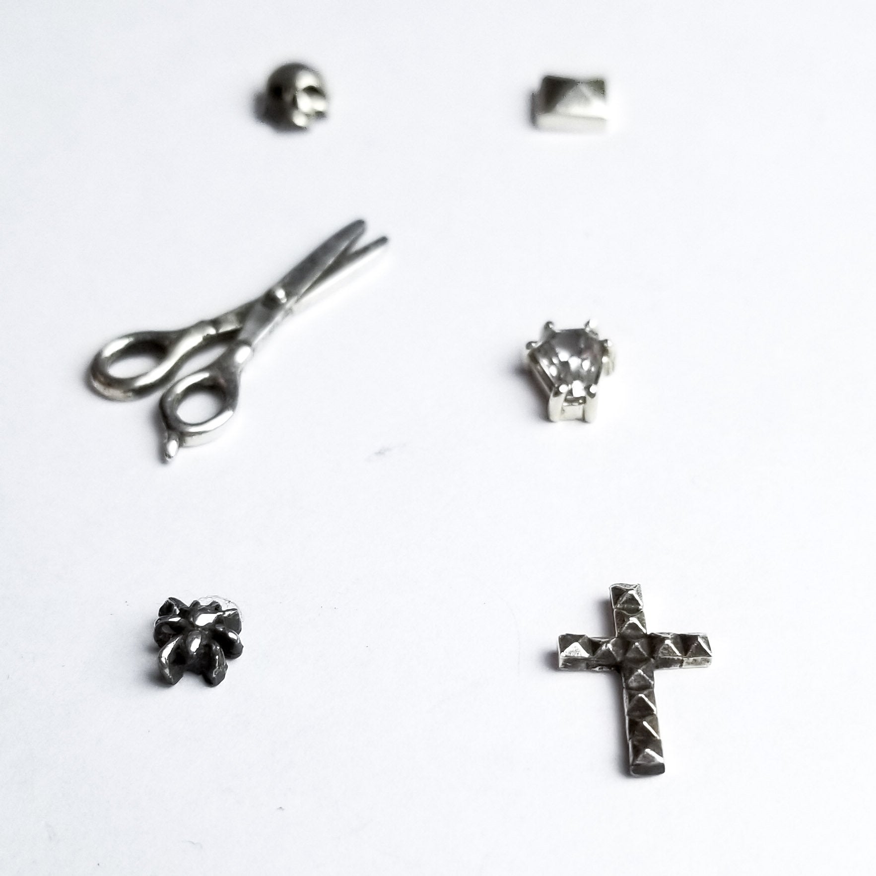 Collection of Goth Dream Set of 6 Single Stud Mix and Match Earrings - Inchoo Bijoux in a gallery layout