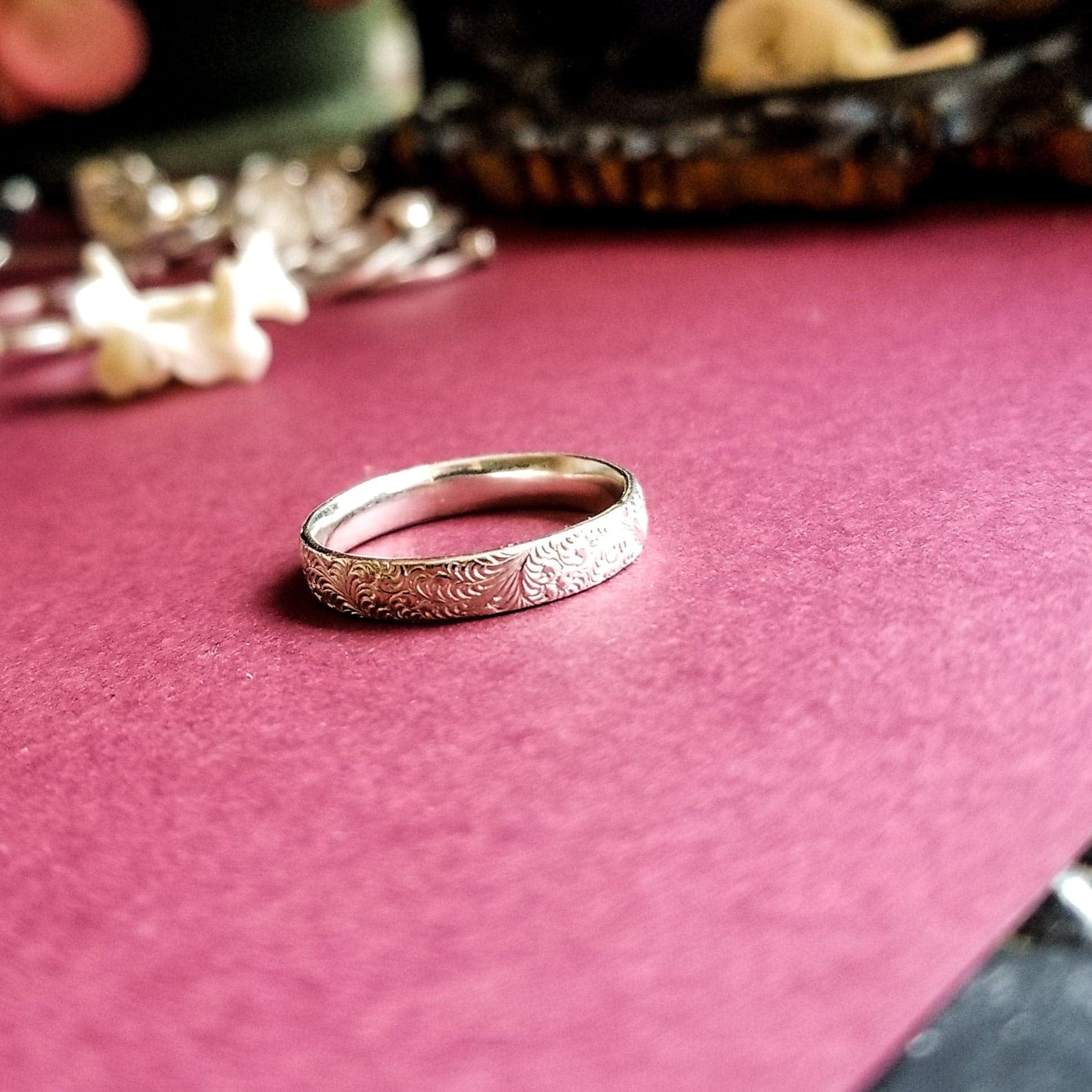 Lace Texture Wedding Ring-Ring-Inchoo Bijoux-Inchoo Bijoux