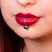 Black Dark Pearl Fake Lip Ring - Inchoo Bijoux