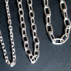 Collection of Massive Sterling Silver 6mm Cable Chain - Inchoo Bijoux in a gallery layout