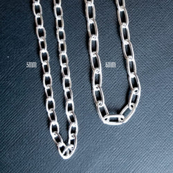 Collection of Massive Sterling Silver 5mm Cable Chain - Inchoo Bijoux in a gallery layout