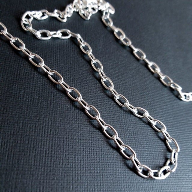 Cable Chain 5mm in Sterling Silver - Luxx Jewelers