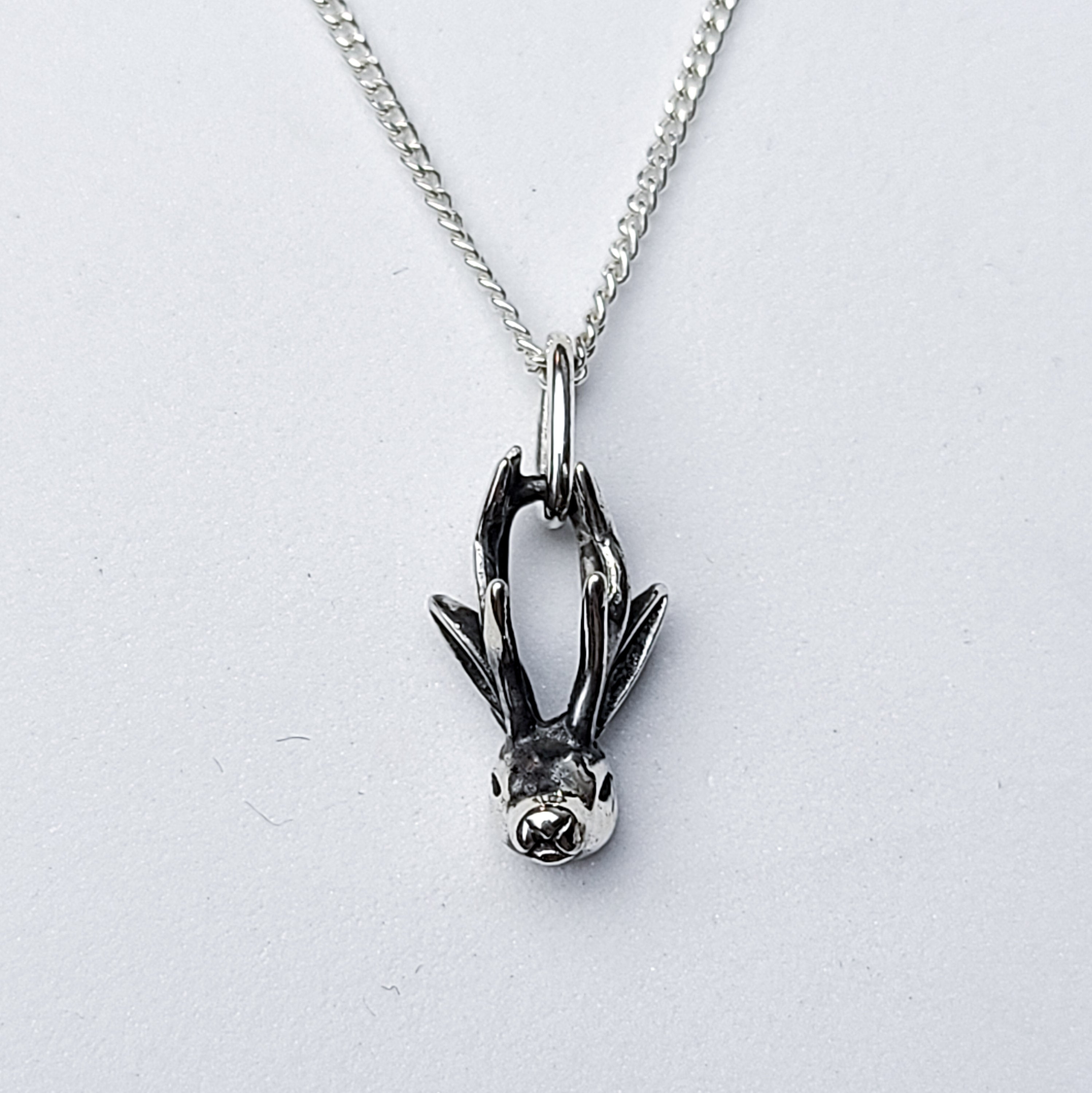 Collection of Silver Jackalope Pendant in a gallery layout