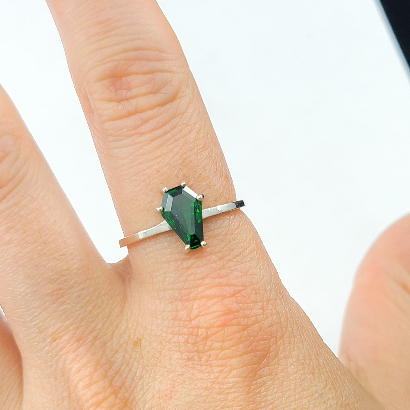 Collection of Cute Absinthe Green Coffin Ring 6x9 in a gallery layout