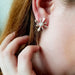 Art Deco Mid Century Star Earrings-Earrings-Inchoo Bijoux-Silver-Inchoo Bijoux