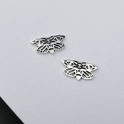 Collection of Small Moth Earrings in a gallery layout