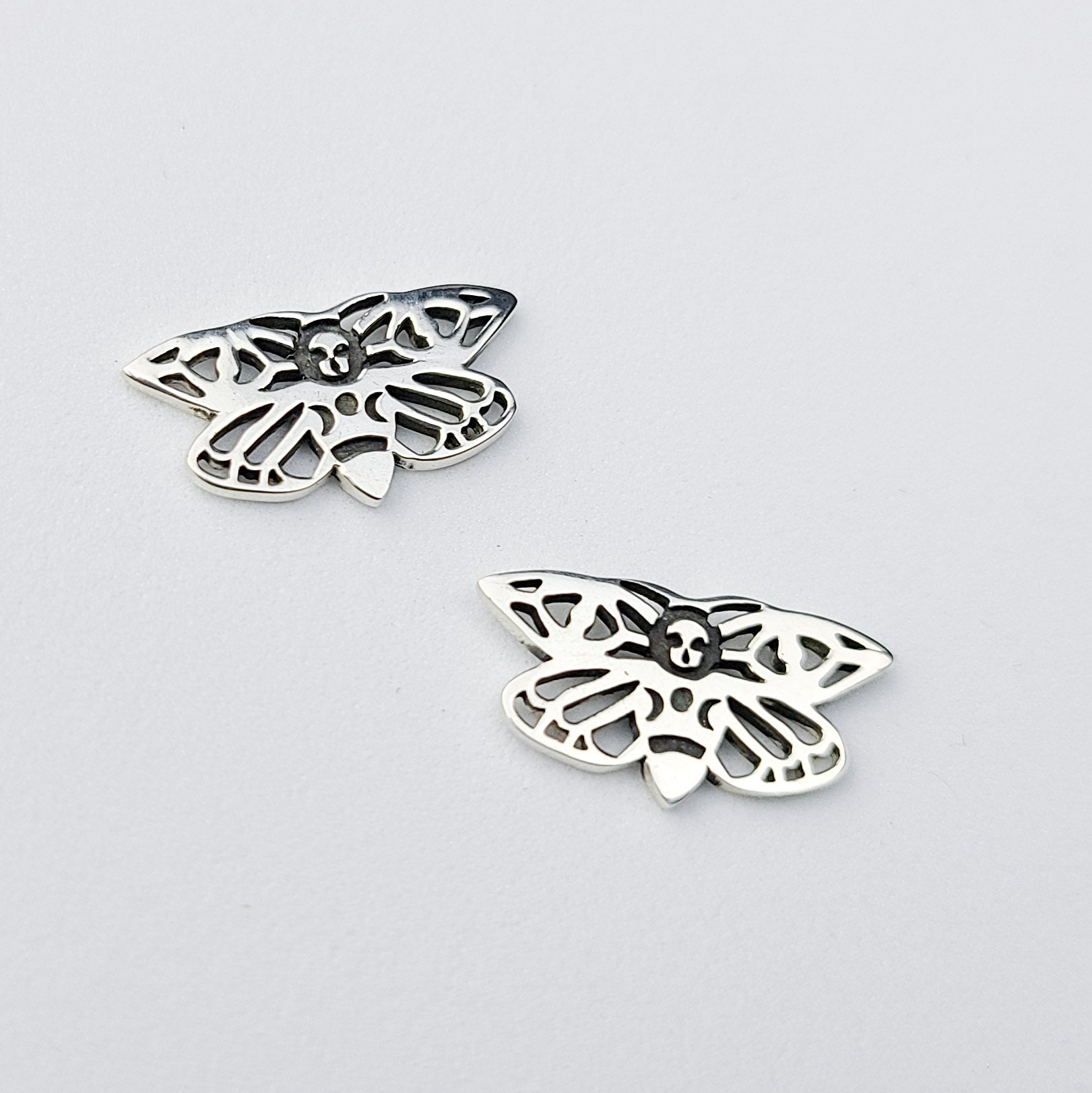 Collection of Small Moth Earrings in a gallery layout