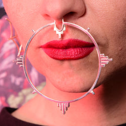 Collection of Big Celestial Hoop Septum Ring in a gallery layout