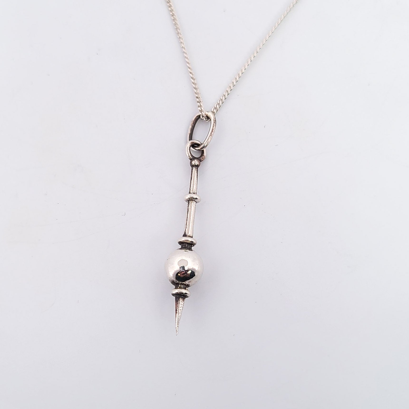 Collection of Minimal Mace Pendant Sterling Silver in a gallery layout