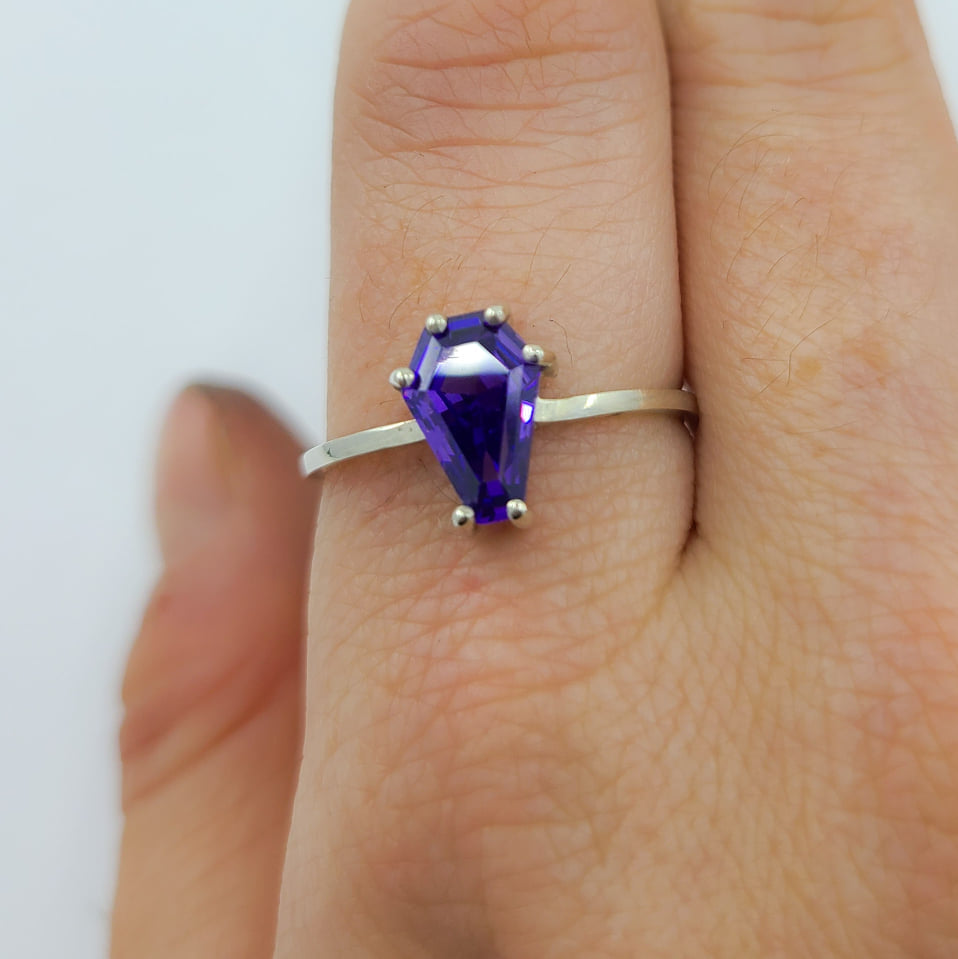 Collection of Spooky Magic Purple Coffin Ring (6x9) in a gallery layout