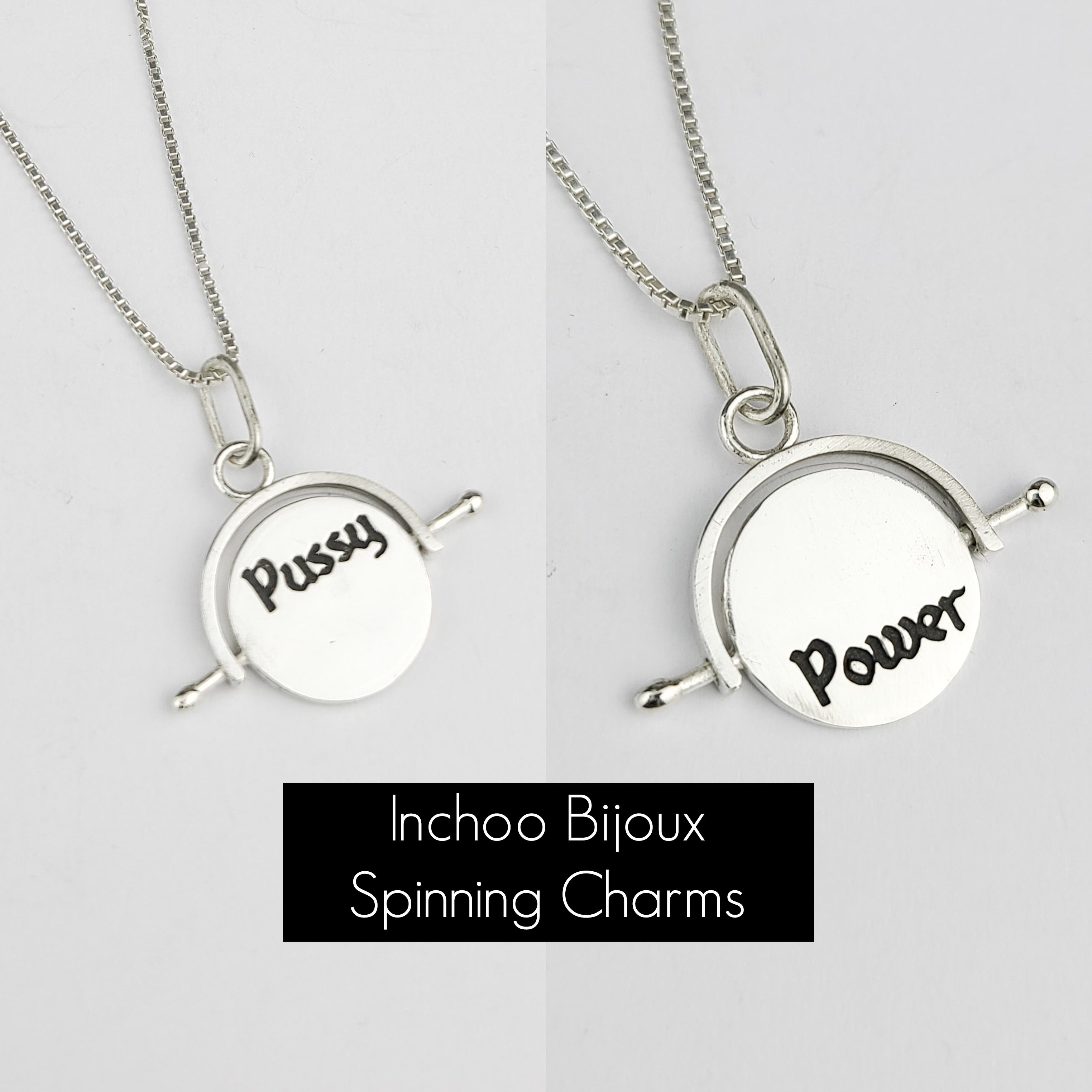 Collection of Pussy Power Spinning Charm - Inchoo Bijoux in a gallery layout