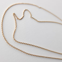 Collection of Rose Gold Chisel Cable Chain 10K - 14K in a gallery layout