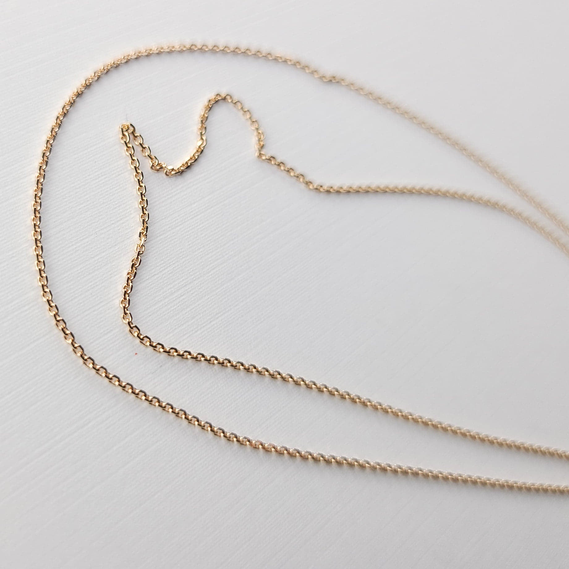 Collection of Rose Gold Chisel Cable Chain 10K - 14K in a gallery layout