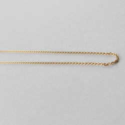 Collection of Thin Rose Gold Cable Chain 10K - 14K in a gallery layout