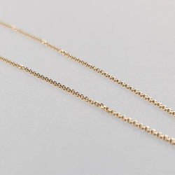 Collection of Thin Rose Gold Cable Chain 10K - 14K in a gallery layout