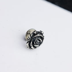 Collection of Silver Rose Lapel Pin in a gallery layout