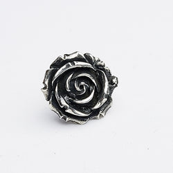 Collection of Silver Rose Lapel Pin in a gallery layout