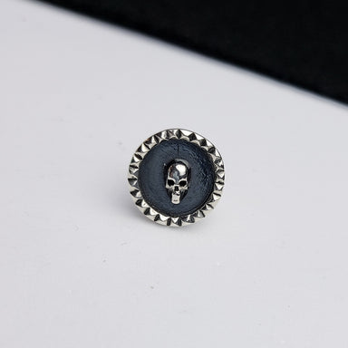 Silver Skull Lapel Pin — Inchoo Bijoux