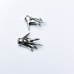 Collection of Palmistry Hands Stud Post Earrings in a gallery layout